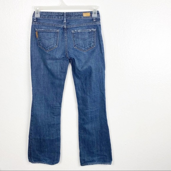 PAIGE Hollywood Hills Distressed Mid Rise Jeans, Size 25 - Picture 2 of 16